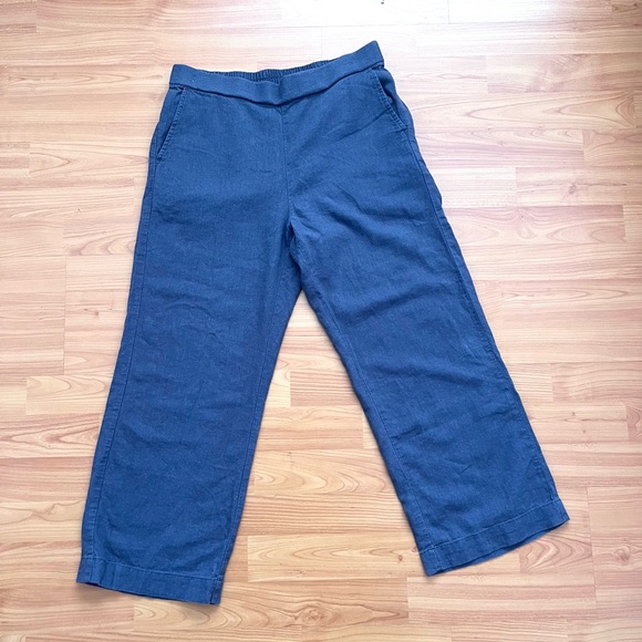 Caslon Pants - Caslon Linen Blend Wide Leg Cropped Pants